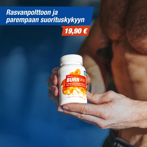 BURN 19,90 , rasvanpolttoon ja parempaan suorituskykyyn